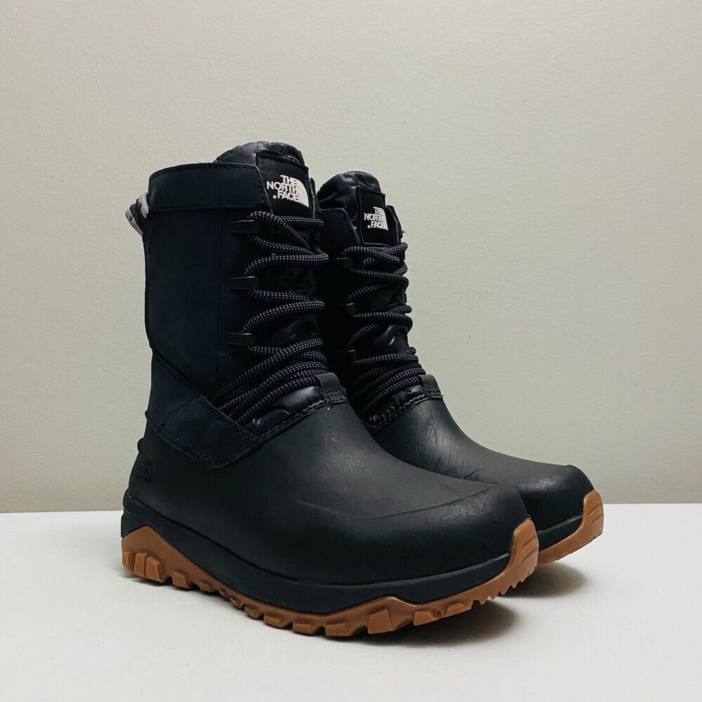 The North Face Womens Yukiona Mid Boots Primaloft Insulated Waterproof Black 5.5